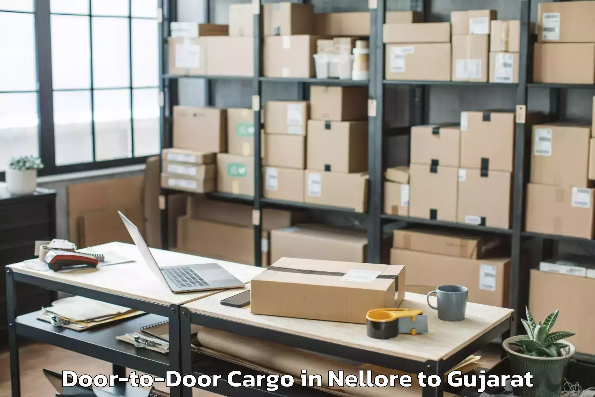 Easy Nellore to Dhoraji Door To Door Cargo Booking